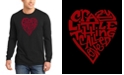 LA Pop Art Men's Crazy Little Thing Called Love Word Art Long Sleeve T-shirt